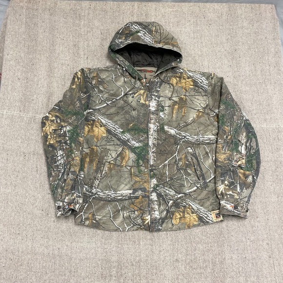 Realtree Other - RED HEAD Camo jacket mens‎ large brown wood hunting fishing Realtree